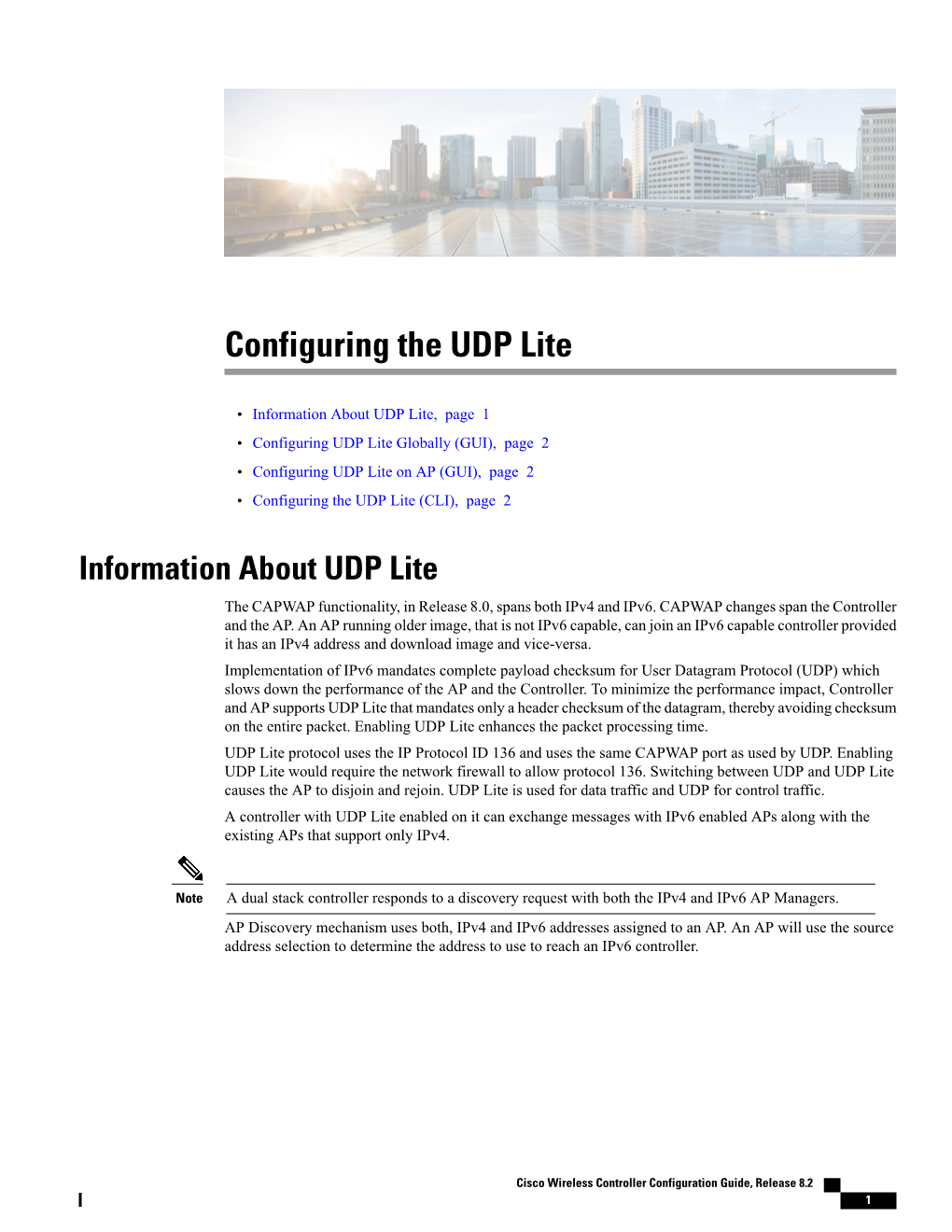 Configuring the UDP Lite