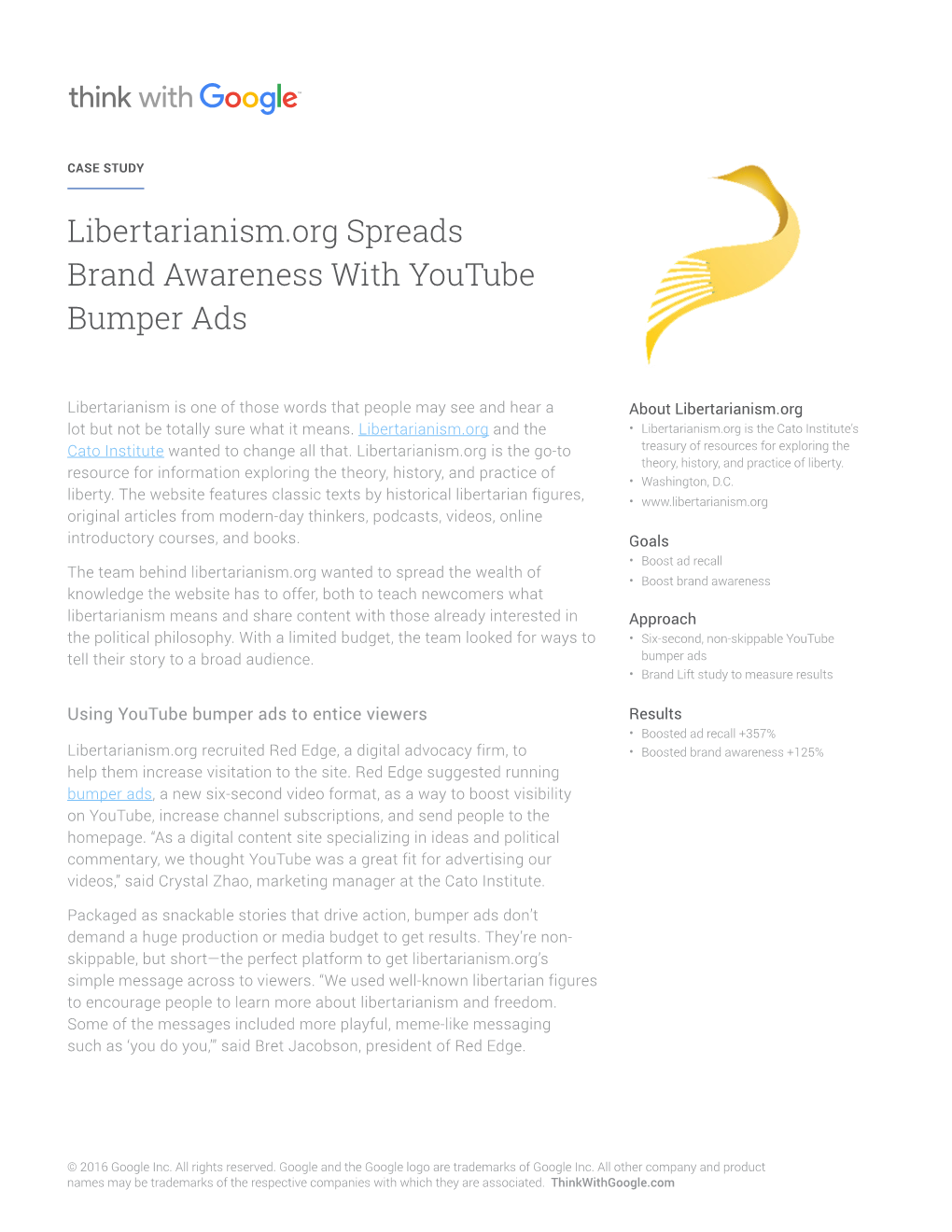Libertarianism.Org Spreads Brand Awareness with Youtube Bumper Ads
