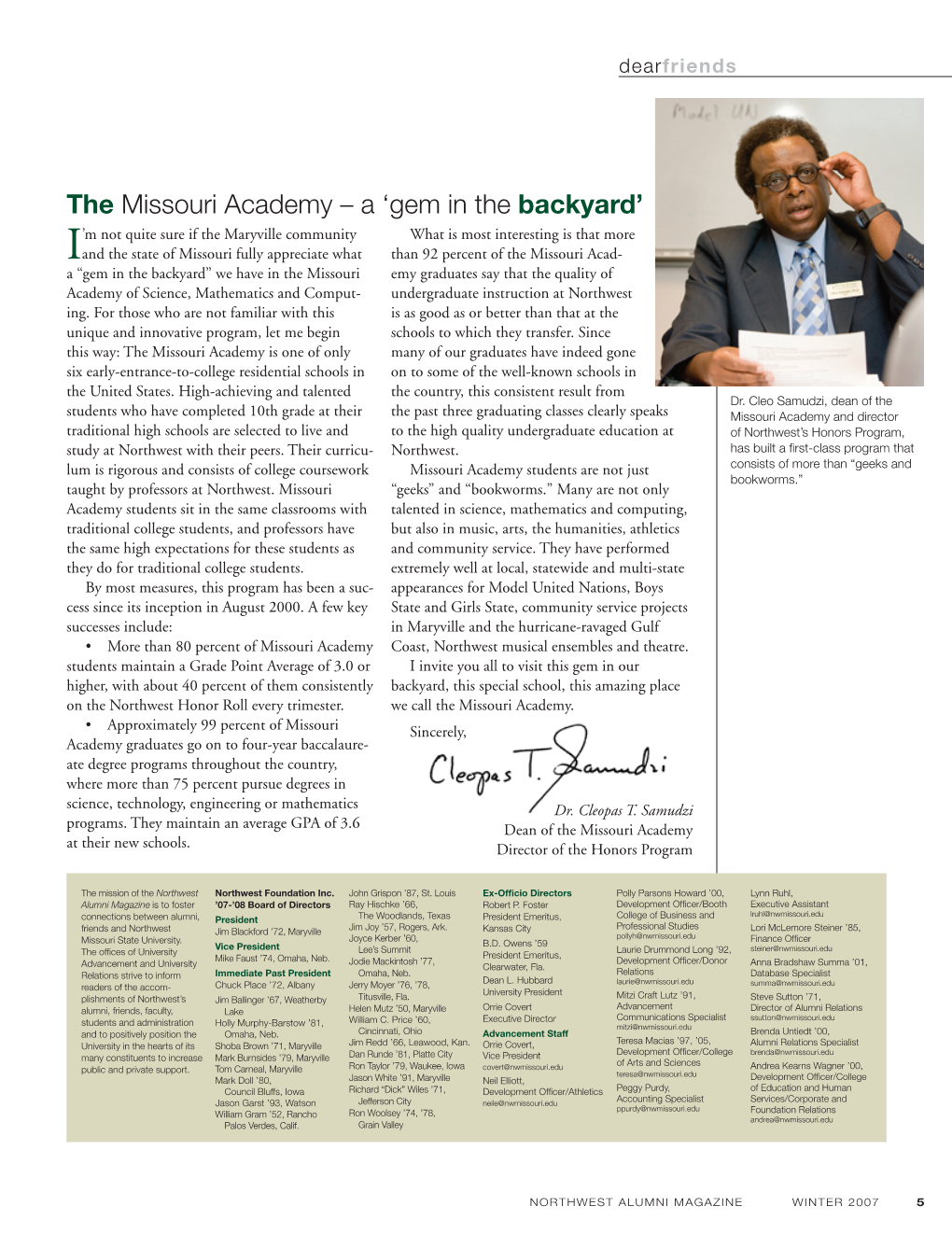 The Missouri Academy – a 'Gem in the Backyard'