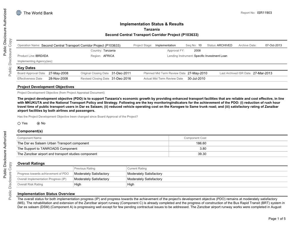 World Bank Document