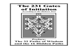 The 231 Gates of Initiation According to the Hebrew Tree