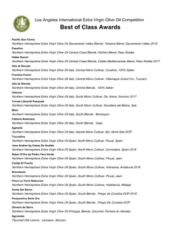 Best of Class Awards