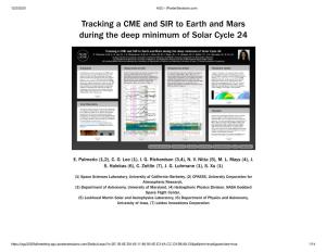 Tracking a CME and SIR to Earth and Mars During the Deep Minimum of Solar Cycle 24
