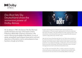 Das Boot Lets Sky Deutschland Show the Immersive Power of Dolby Atmos
