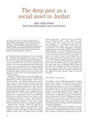 The Deep Past As a Social Asset in Jordan