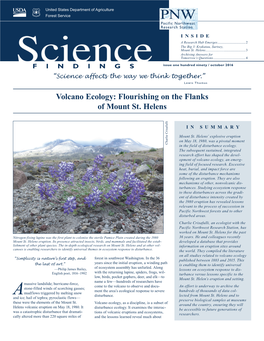 Volcano Ecology: Flourishing on the Flanks of Mount St. Helens