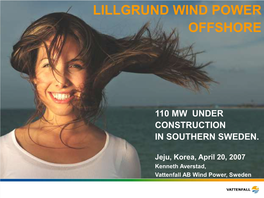 Lillgrund Wind Power Offshore