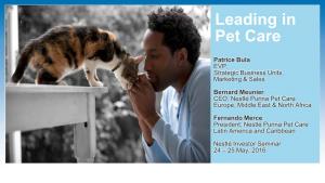 Leading in Pet Care