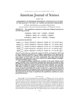 American Journal of Science,Vol