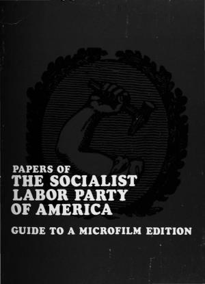 The Socialist Labor Party of America