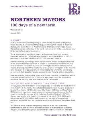 NORTHERN MAYORS 100 Days of a New Term