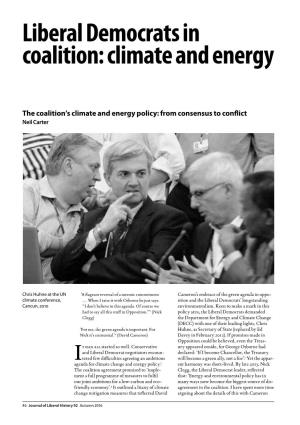 Liberal Democrats in Coalition: Climate and Energy