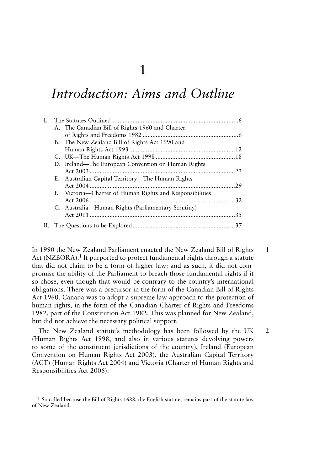 1 Introduction: Aims and Outline