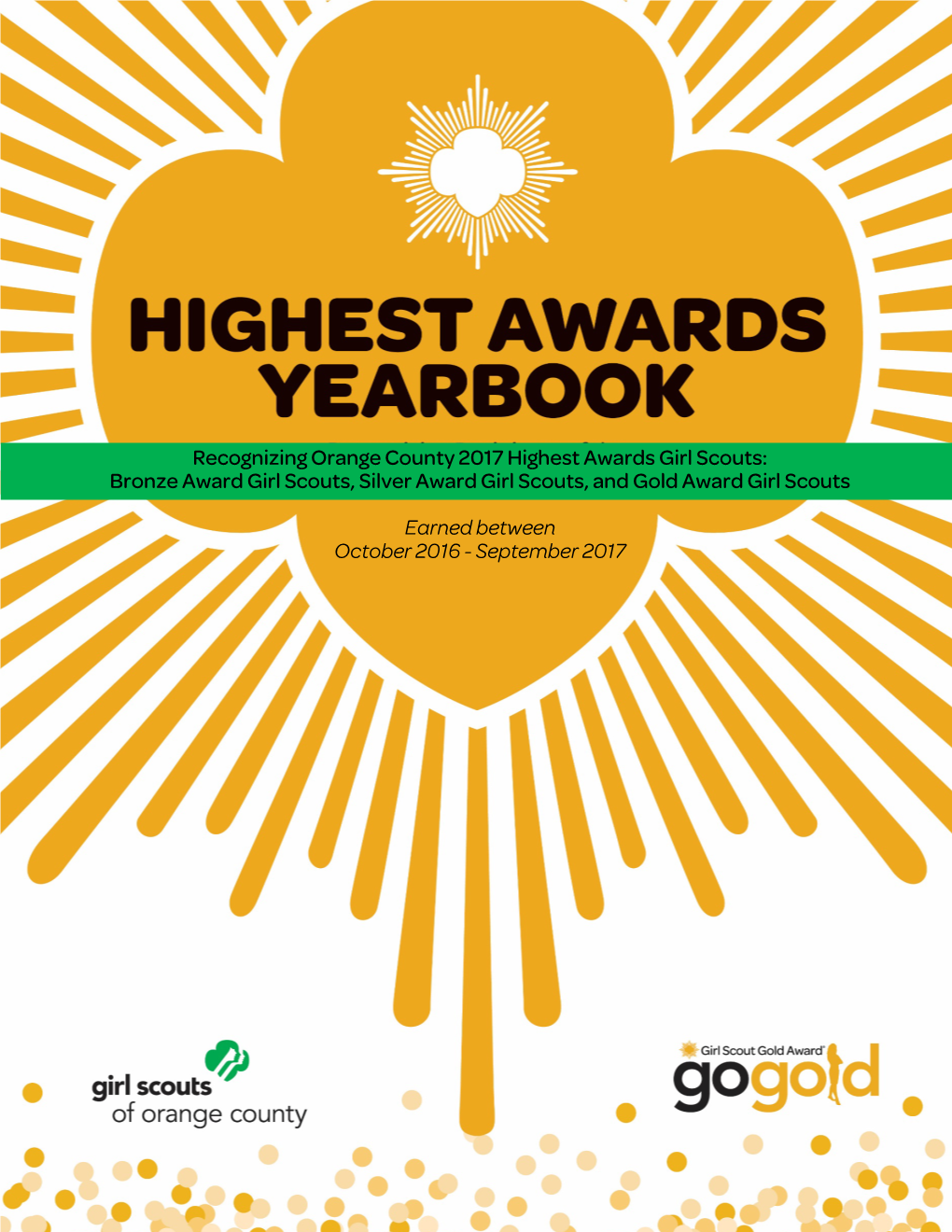 2017 GSOC Gold Award Girl Scout Yearbook