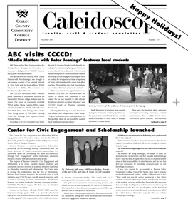 Caleidoscope, a Monthly Newsletter for Students