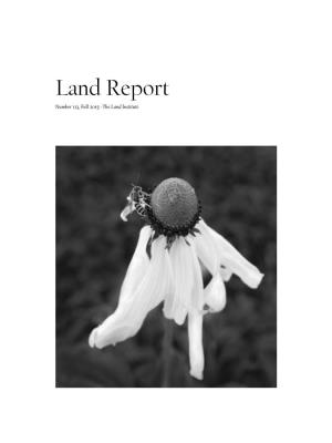 Land Report Number 113, Fall 2015 · the Land Institute About the Land Institute