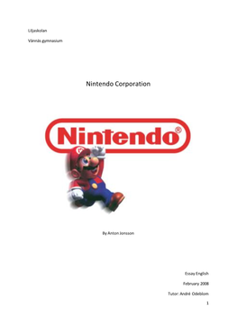 Nintendo Corporation