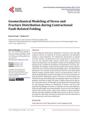 Geomechanical Modeling of Stress and Fracture Distribution During Contractional Fault-Related Folding