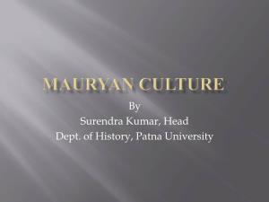 Mauryan Culture