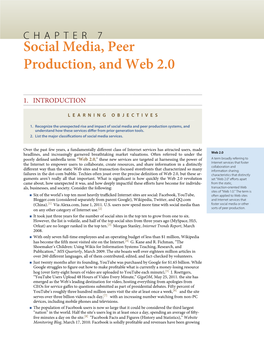 Social Media, Peer Production, and Web 2.0