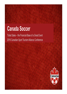 SEC 2016 Soccer Canada Ticket Panel Discussion