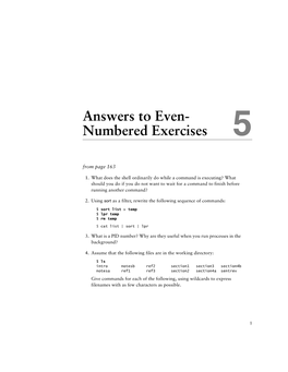 Answers to Even- Numbered Exercises 5