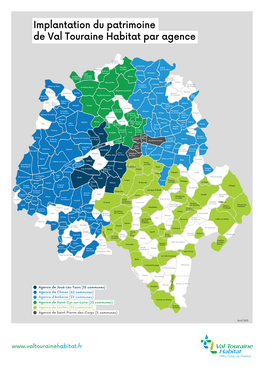 Implantation Du Patrimoine De Val Touraine Habitat Par Agence