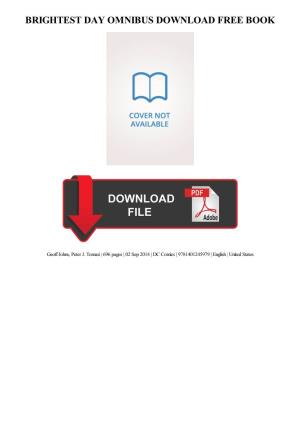 Download Brightest Day Omnibus Free Ebook