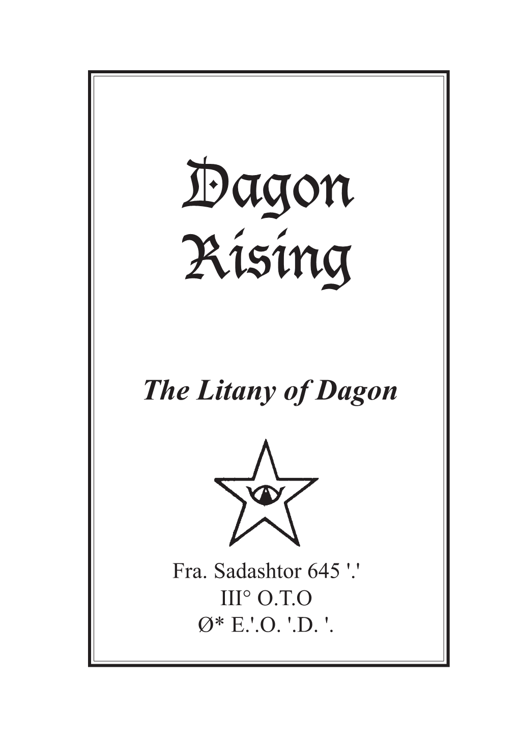 Dagon Rising