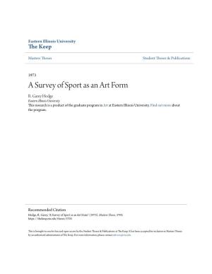 A Survey of Sport As an Art Form R