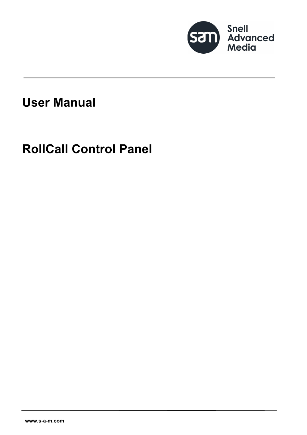 Rollcall Control Panel.Book