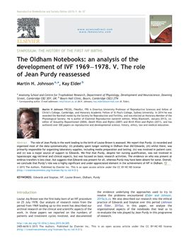 An Analysis of the Development of IVF 1969-1978. V. The