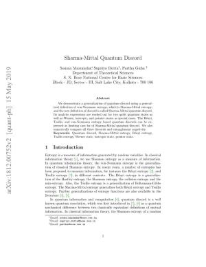 Sharma-Mittal Quantum Discord
