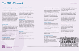 The DNA of Temasek the DNA of Temasek