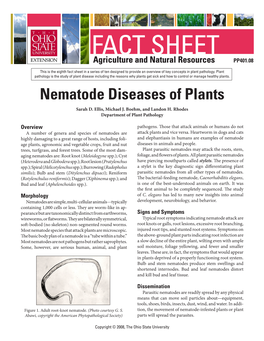 Nematode Diseases of Plants