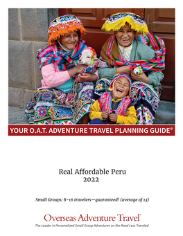 Real Affordable Peru 2022