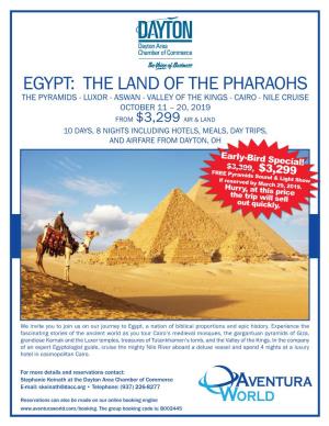 Egypt, a Nation of Biblical Proportions and Epic History
