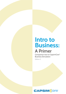 Capsimcore Intro to Business: a Primer Edition 2