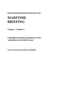 Maritime Briefing
