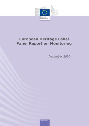 European Heritage Label Panel Report on Monitoring, 2020