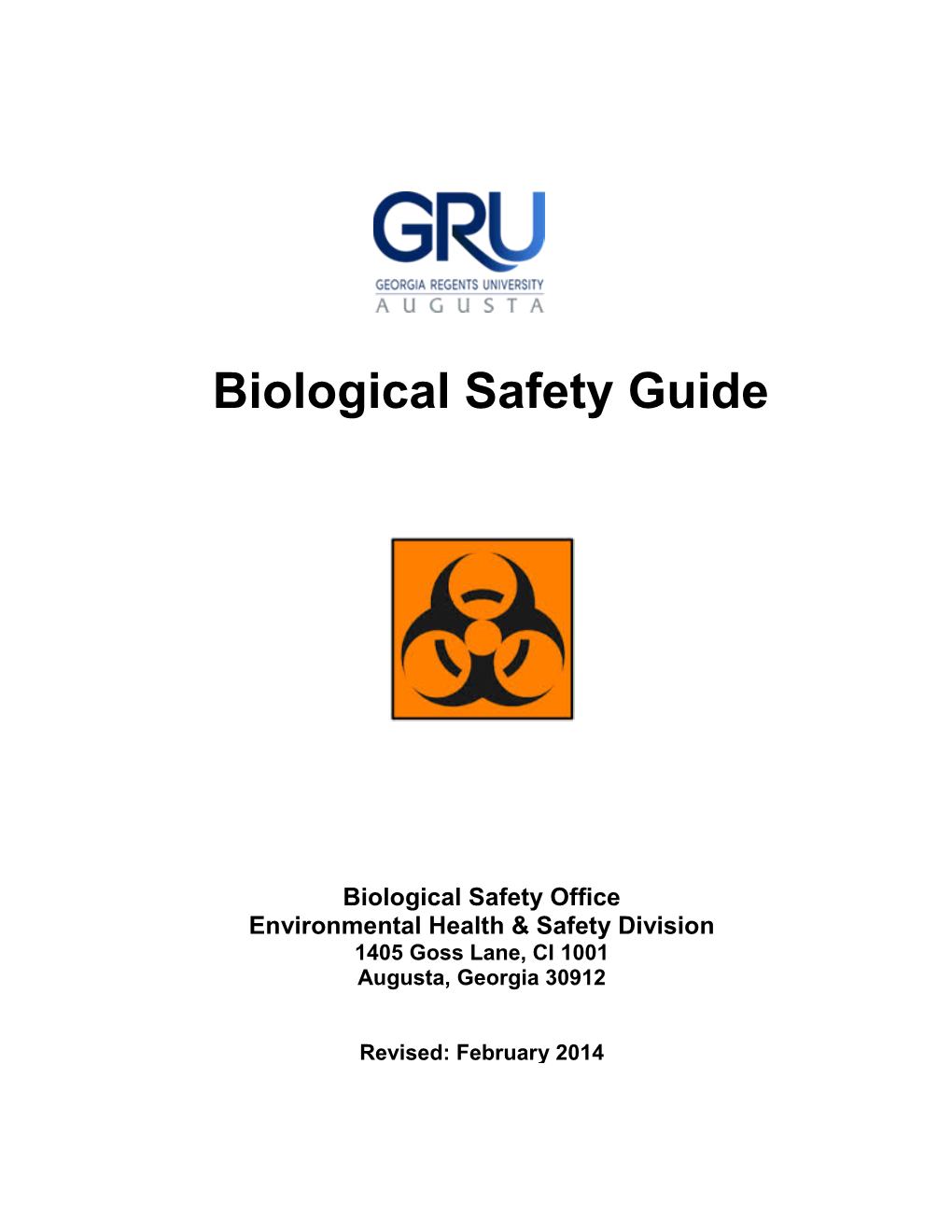 Biological Safety Guide