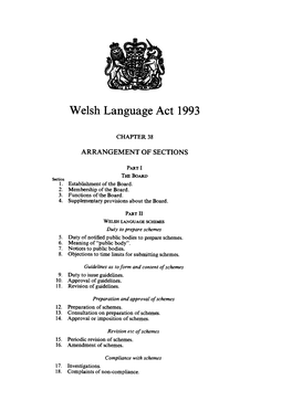 Welsh Language Act 1993