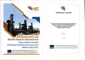 Environmental and Social Impact Assessment (ESIA) of BQPS-III 900 MW RLNG Based Combined Cycle Power Plant Karachi, Pakistan