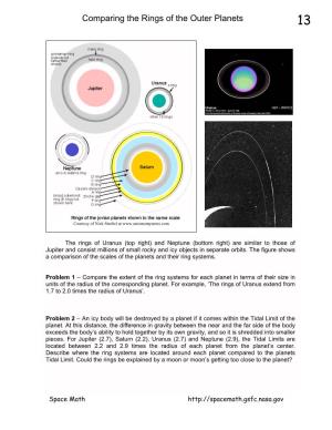 Comparing the Rings of the Outer Planets 13