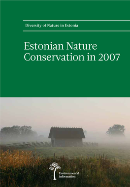 Estonian Nature Conservation in 2007