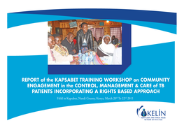 Report of the Kapsabet Training Workshop on Community
