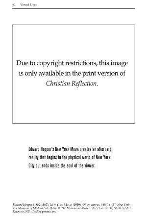 Due to Copyright Restrictions, This Image Is Only Available in the Print Version of Christian Reflection