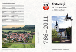 Festschrift Bundesland: Thüringen Landkreis: Sömmerda Verwaltungsgemeinschaft: Buttstädt Zur 1225-Jahr-Feier Höhe: 160 M Ü