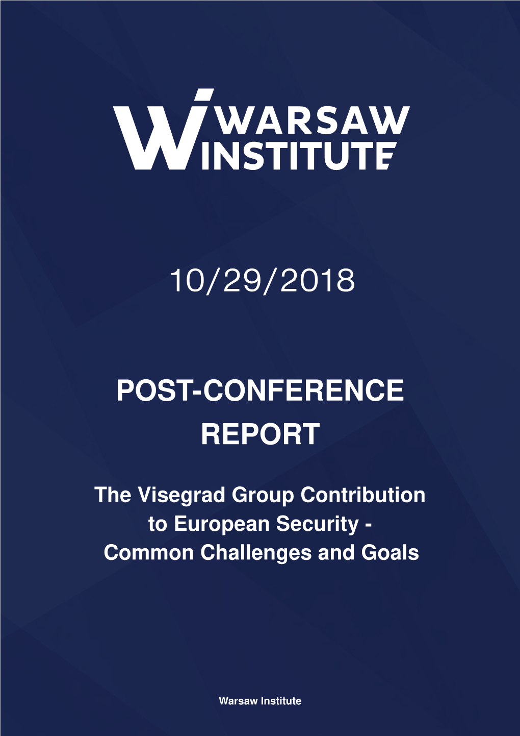 Post-Conference Report