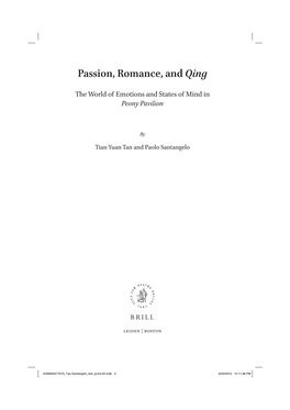 Passion, Romance, and Qing